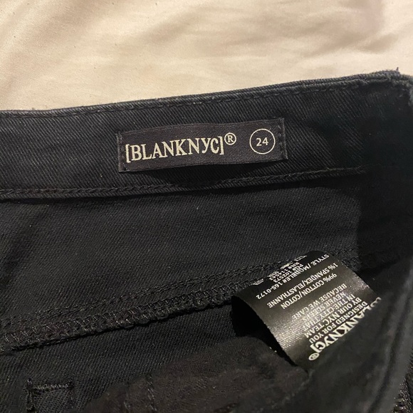 Revolve BlankNYC Black Denim Lace up Skirt 24 - Picture 4 of 4